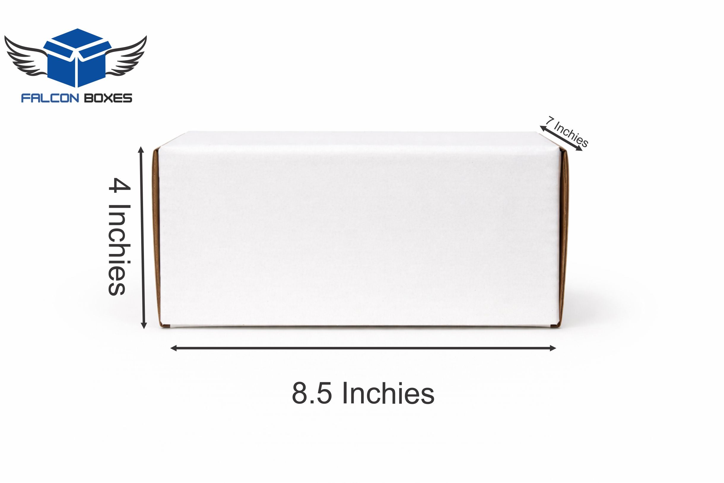 (8.5x7x4) White Medium E-Commerce Box