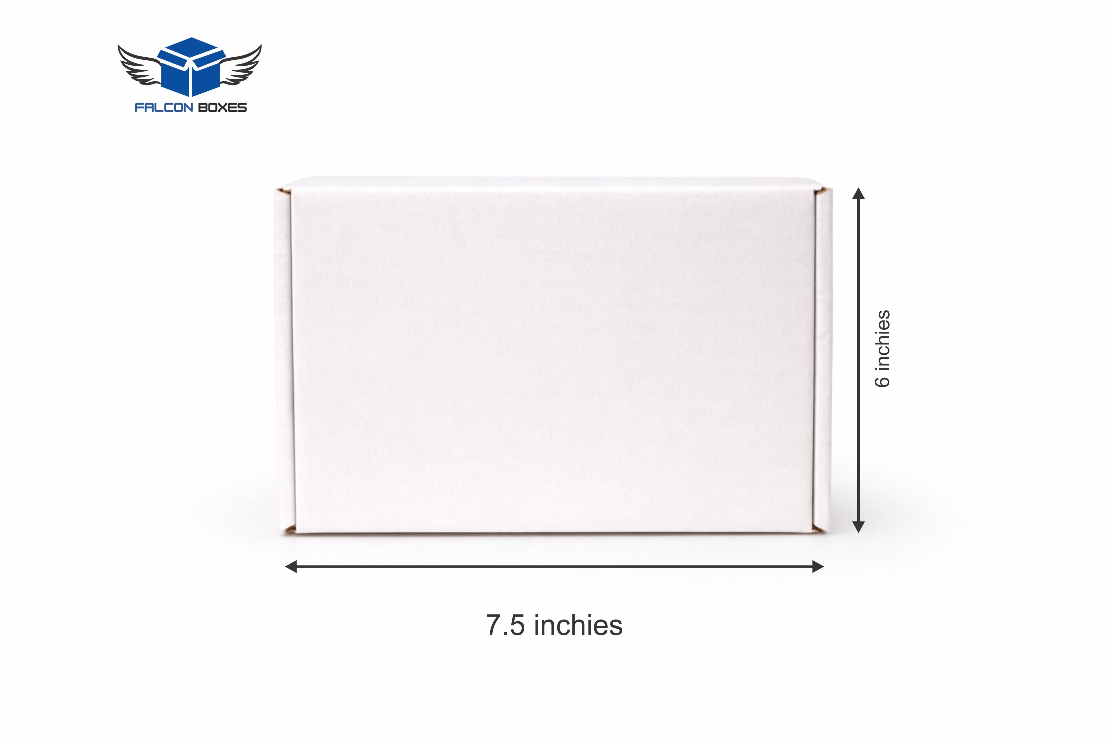 (7.5x6x2) White Mini E-commerce Box