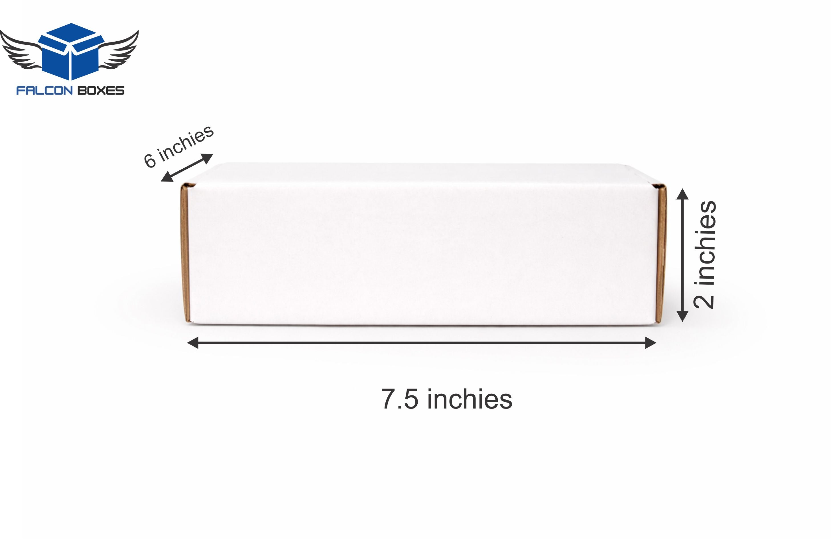 (7.5x6x2) White Mini E-commerce Box