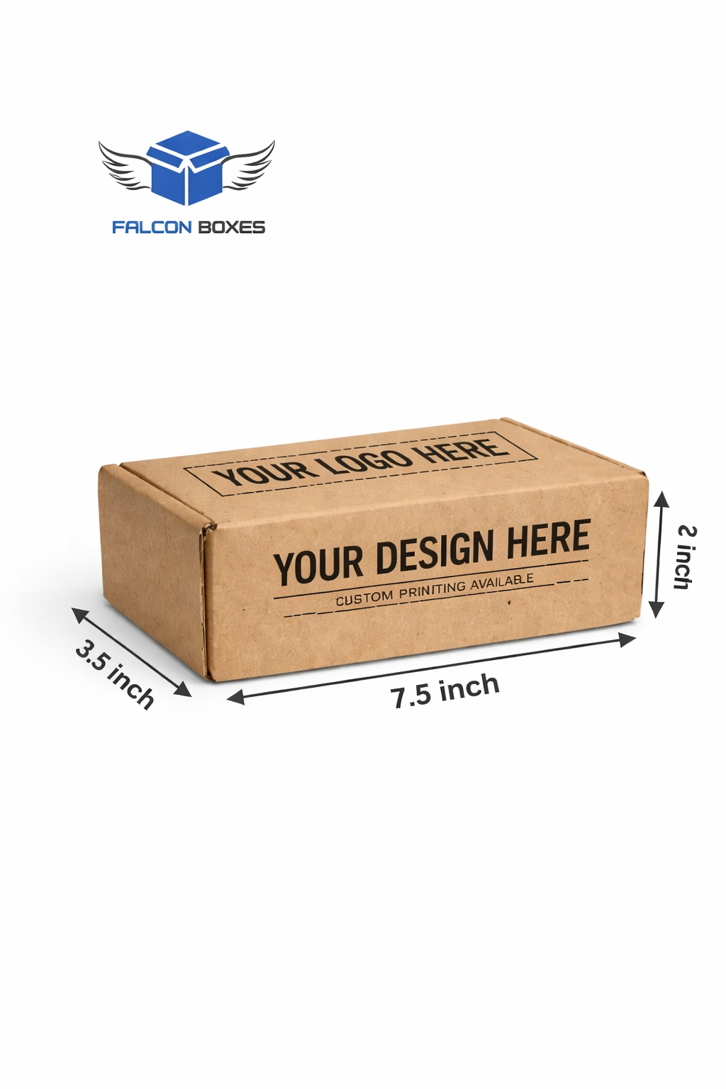 (7.5x3.5x2) Premium Corrugated Cosmetic Packaging Box