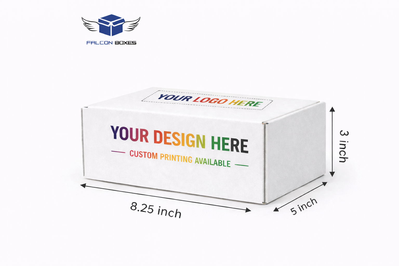 (8.25x5x3) White Pro Pack E-Commerce Box