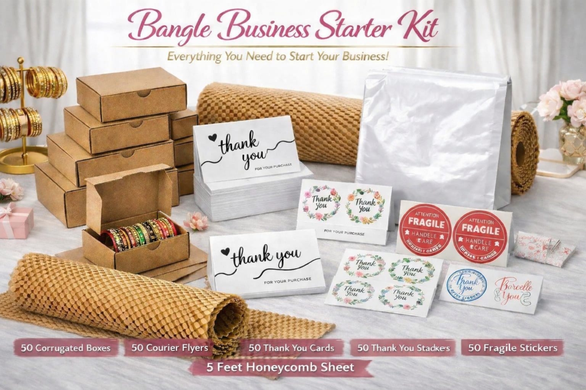 Bangles Business Starter Kit – Complete Packaging Solution