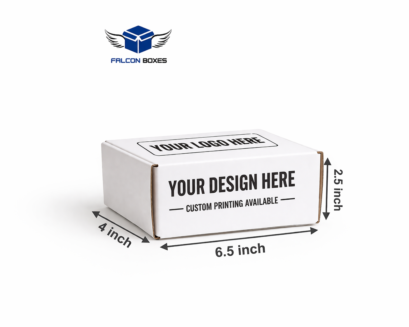 (6.5x4x2.5) White QuickPack Mailer Box