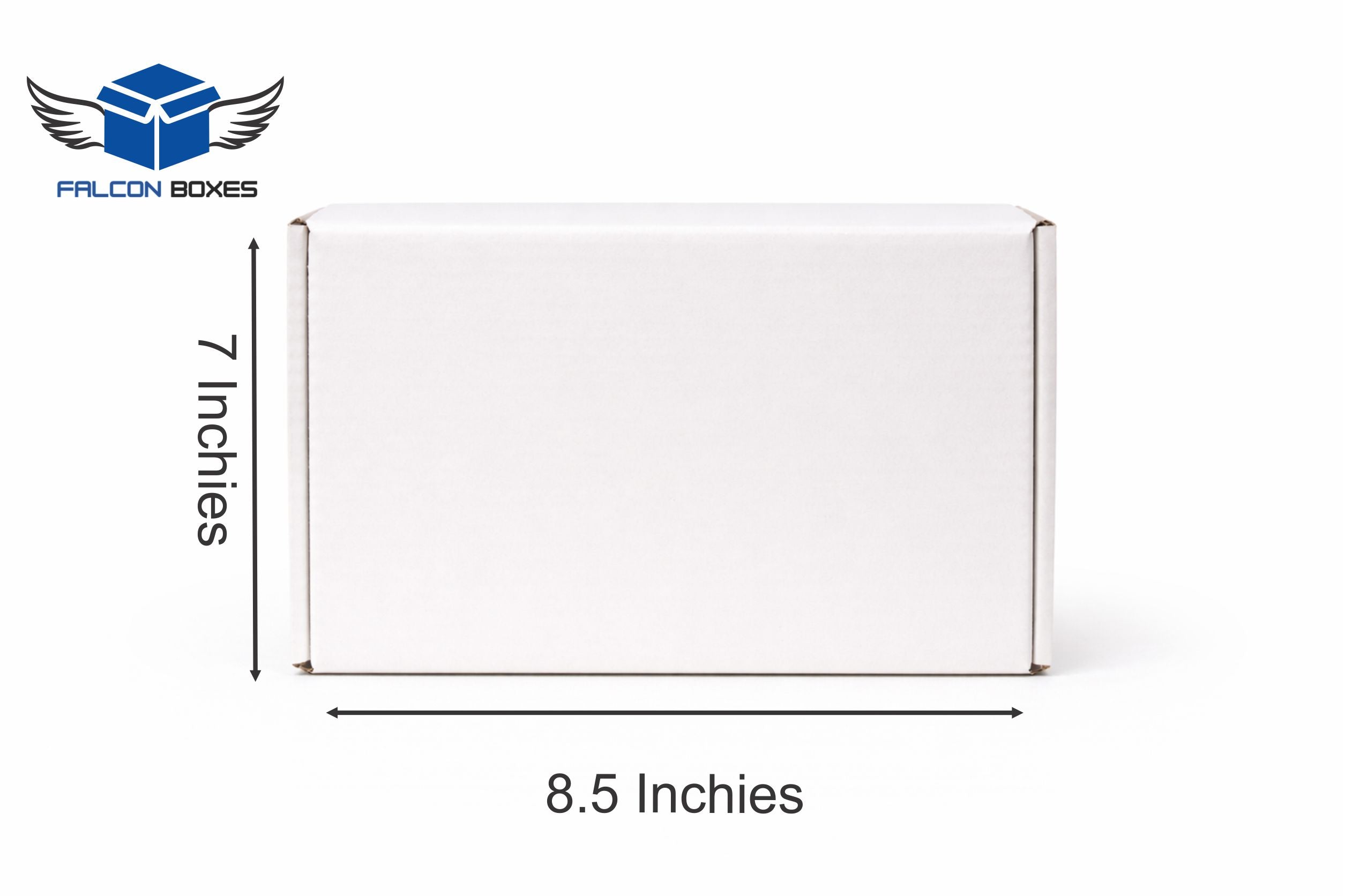 (8.5x7x4) White Medium E-Commerce Box