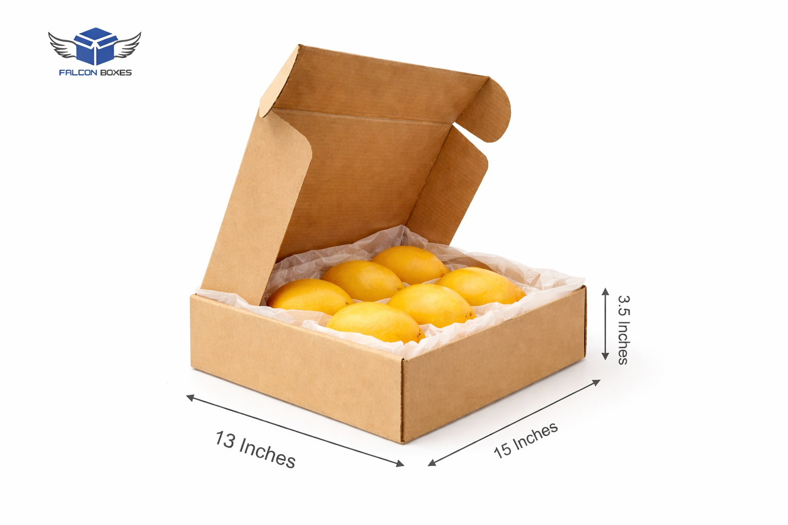 (15x12x3.5) Premium Mango Gift Box - Best For 3to5 Kg Mangos