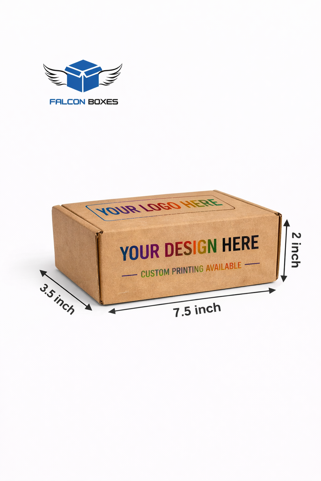 (7.5x3.5x2) Premium Corrugated Cosmetic Packaging Box