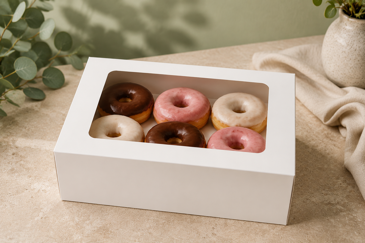 Brownie & Donut Box - 9.5"x6.5"x4" with Window