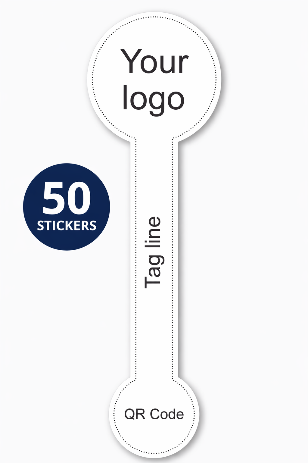 100pcs Custom Thank-You Stickers/ 50pcs Box Sealing Stickers