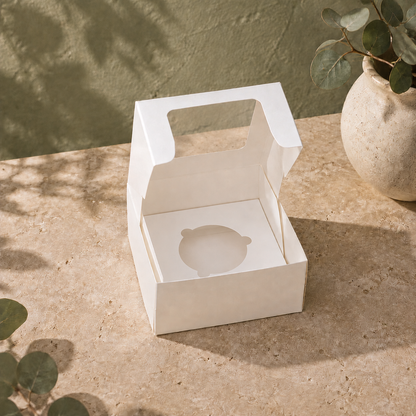 Single Cupcake Box - with Window