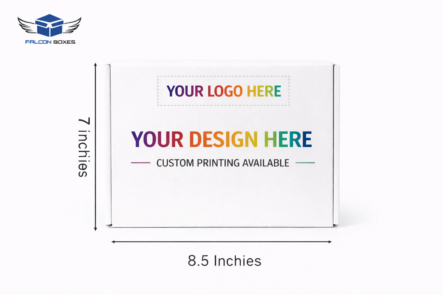 (8.5x7x4) White Medium E-Commerce Box